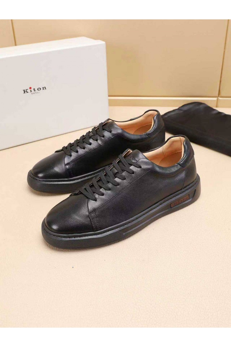 Kiton Мужские кожаные кроссовки 