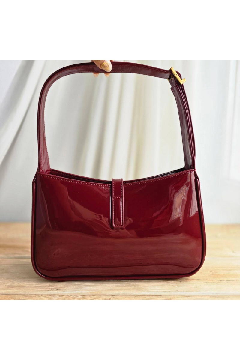 Yves saint laurent burgundy bag hotsell