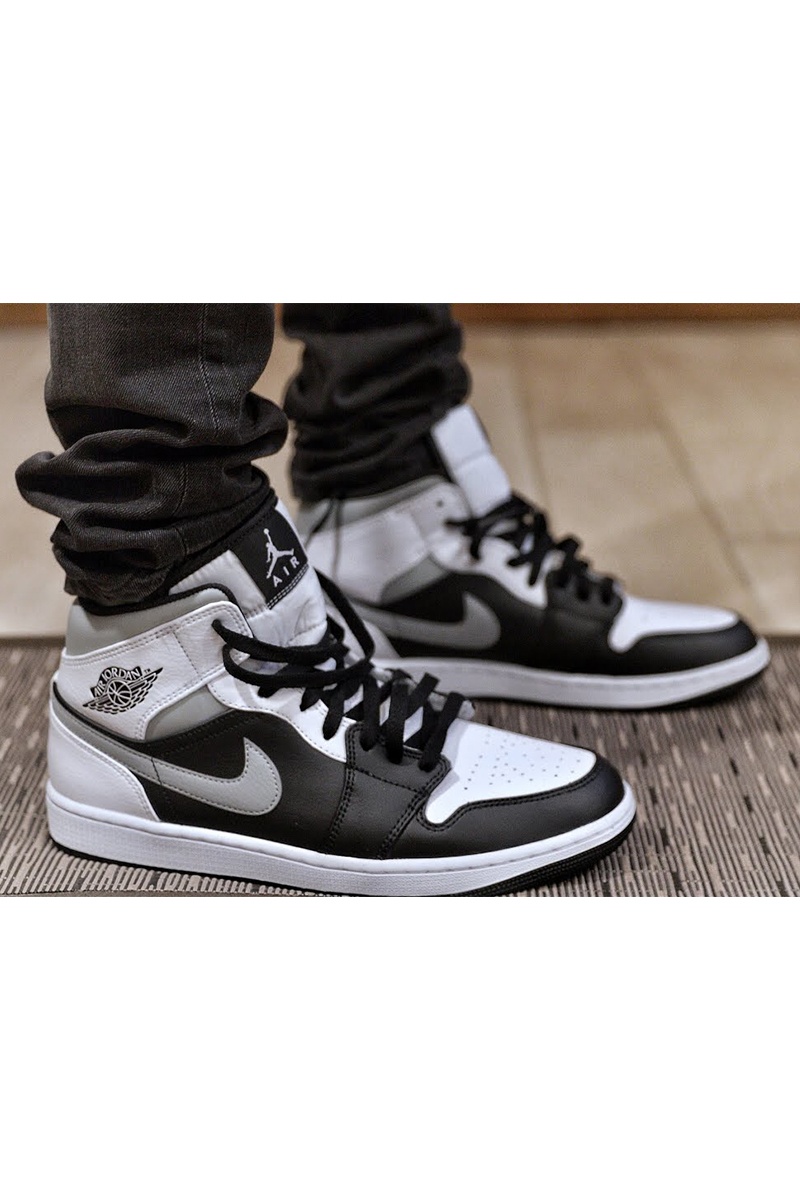 Nike Кроссовки AJ1 Mid - White / Shadow