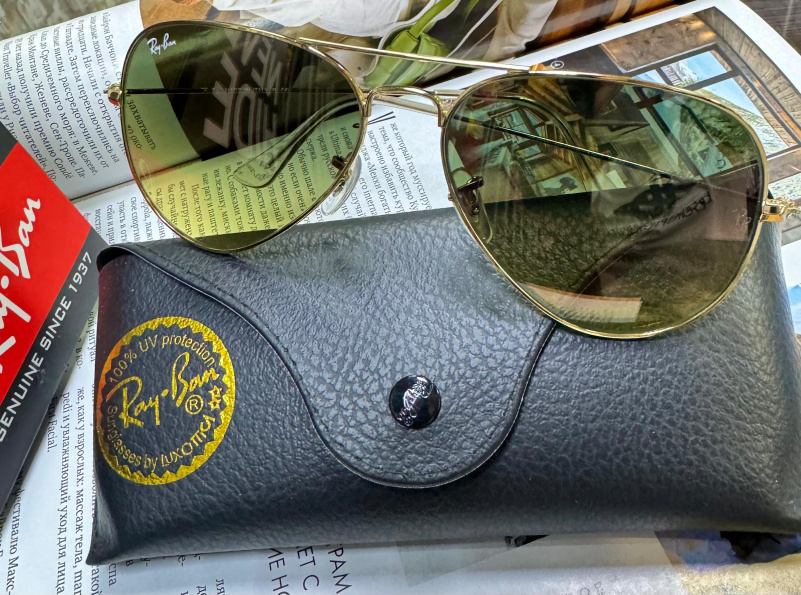 Ray Ban Солнцезащитные очки Aviator Large Metal