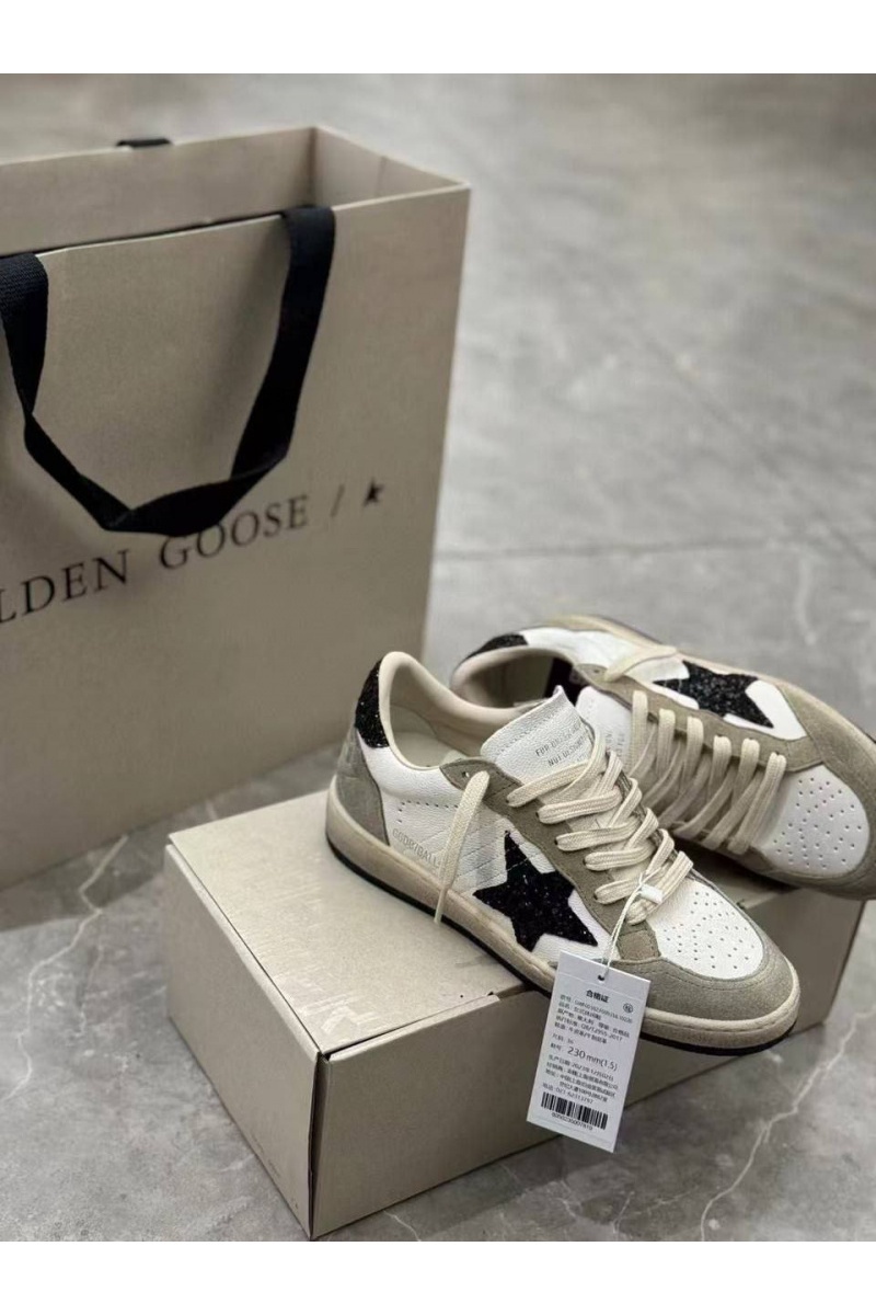 Designer Clothing Женские кожаные кроссовки Golden Goose Super Star premium