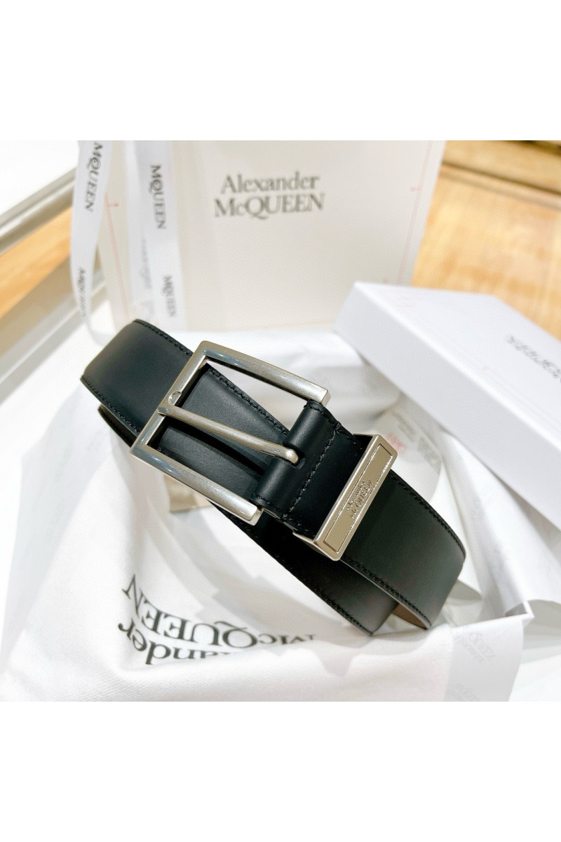 Alexander McQueen Кожаный ремень Premium (ширина 3.5 см)