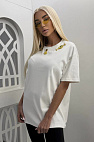 Женская базовая футболка premium - White