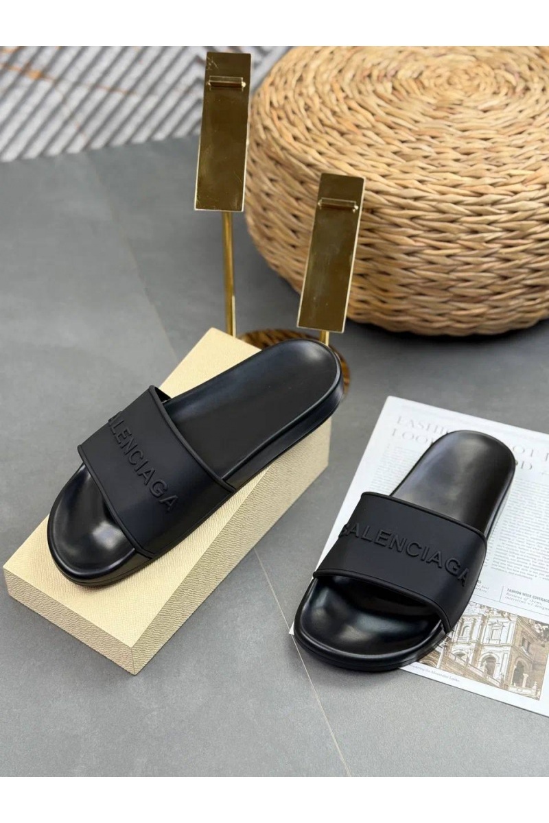 Balenciaga Мужские шлёпанцы embossed-logo