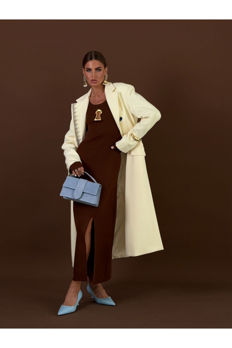 Schiaparelli Женское коричневое платье 