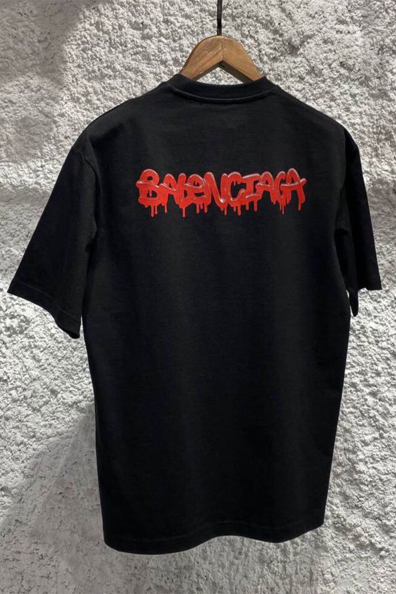 Balenciaga Чёрная оверсайз футболка
