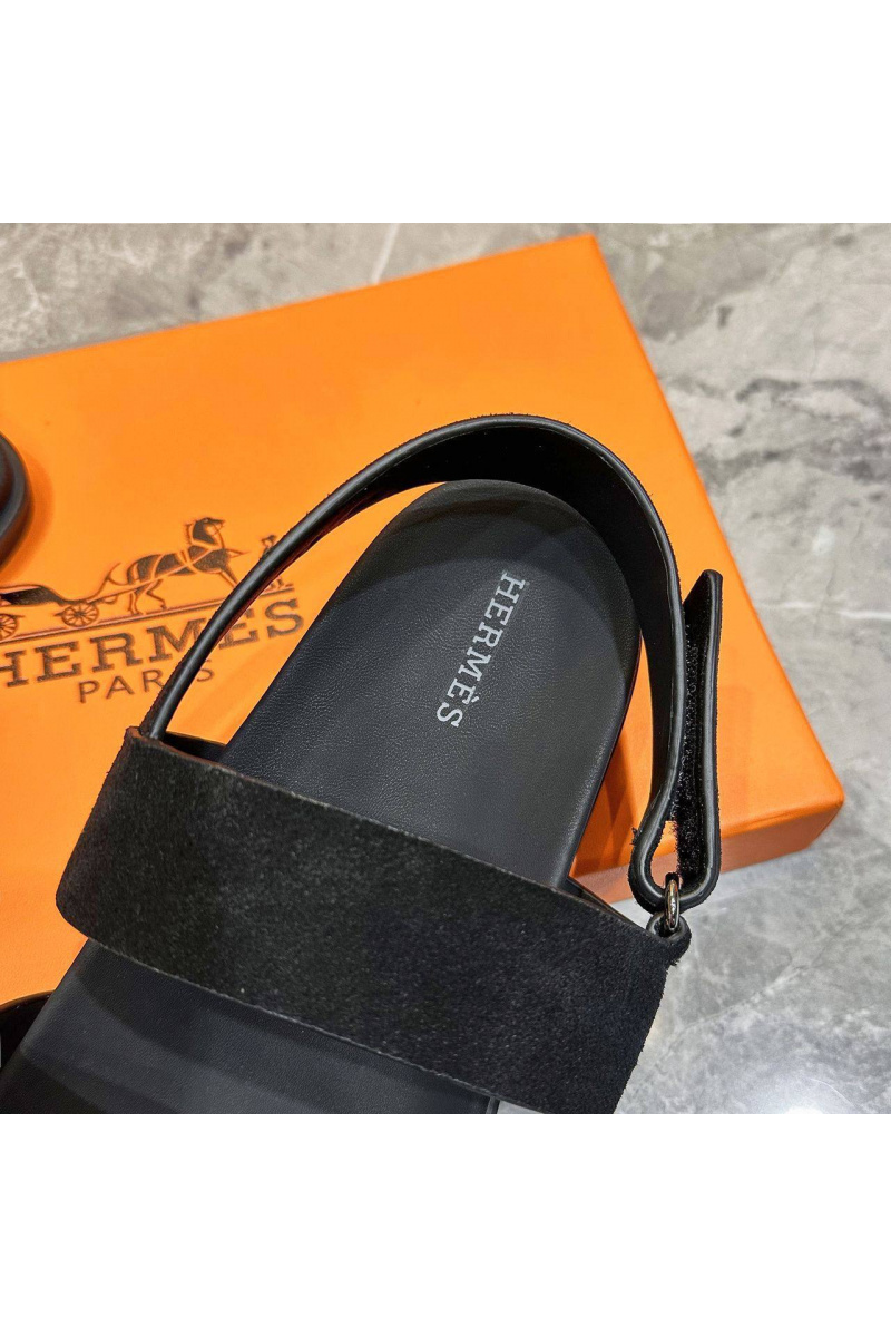 Hermes Замшевые шлёпанцы Chypre
