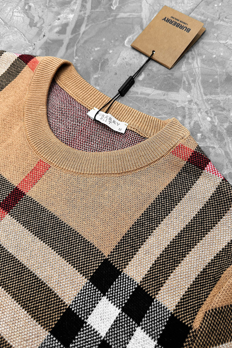 Burberry Мужская бежевая кофта check pattern