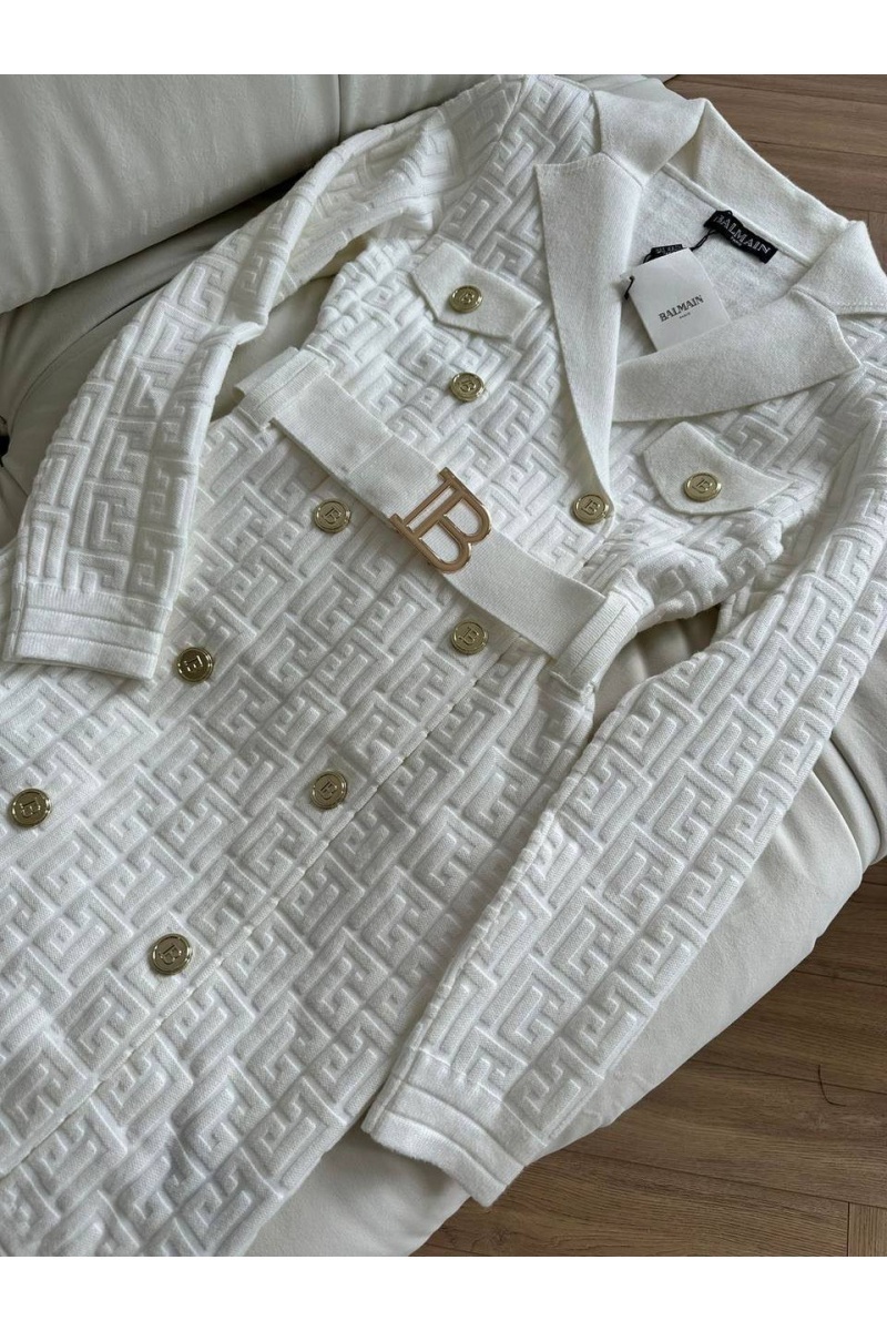 Balmain Женское бандажное платье с ремнем 