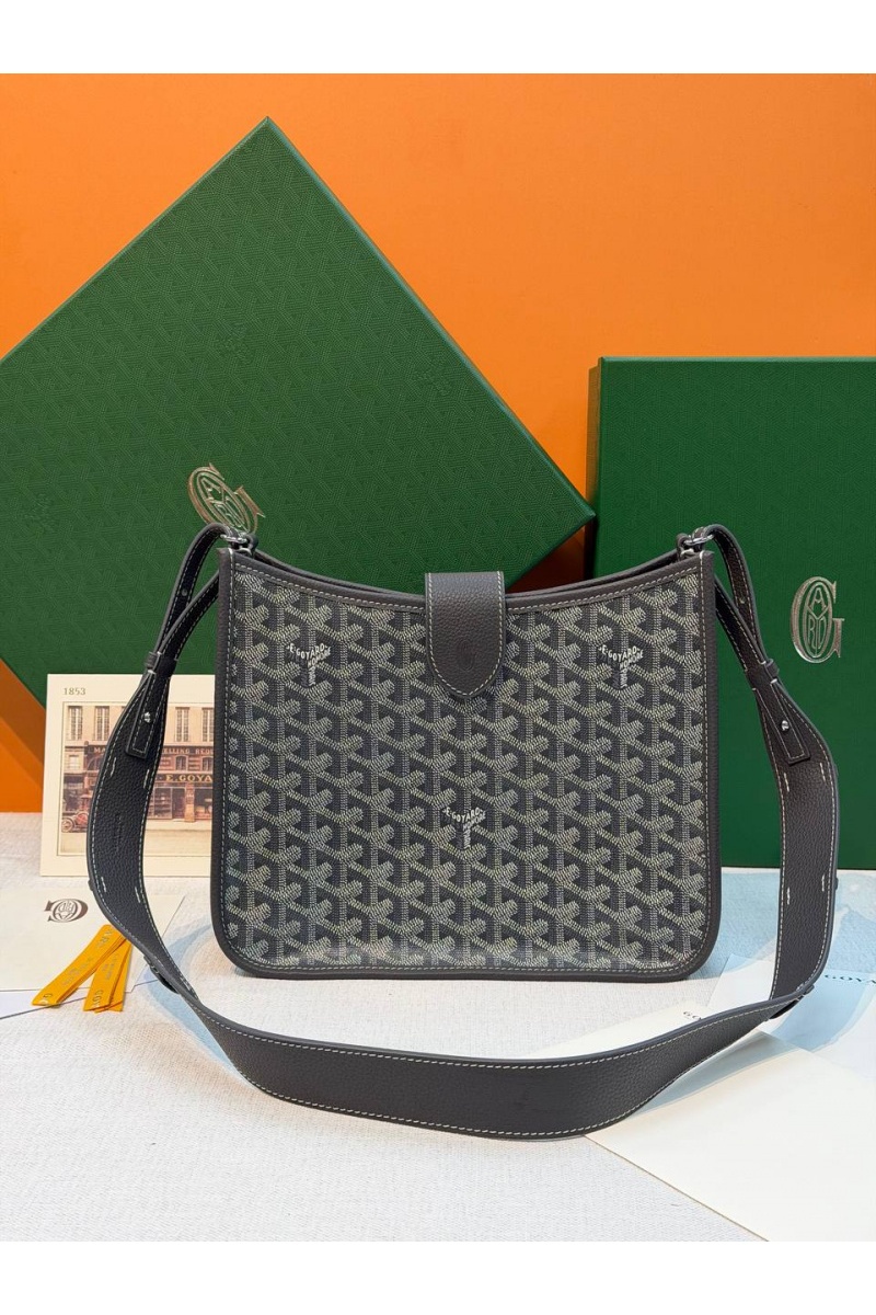 Designer Clothing Кожаная сумка Goyard Musette PM premium 28x22x10 см