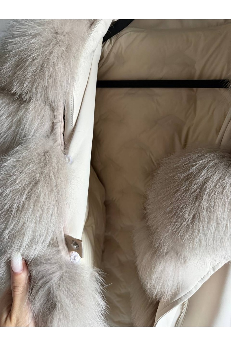 Max Mara Женская парка с натуральным мехом premium
