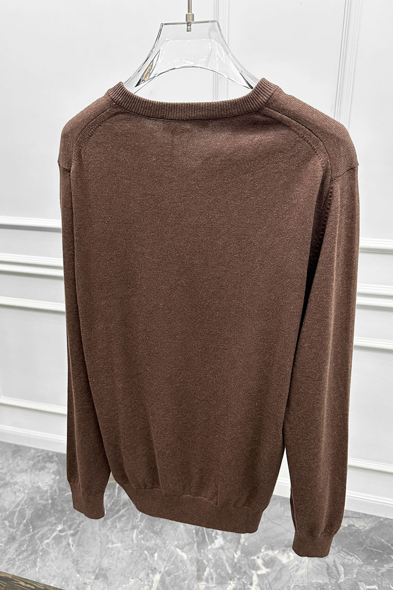 Tommy Hilfiger Мужской джемпер logo-embroidered - Brown