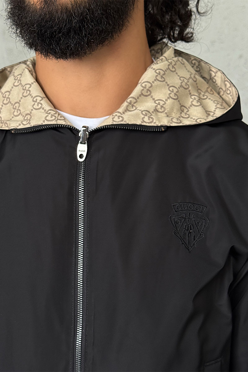 Gucci Чёрная двусторонняя ветровка 