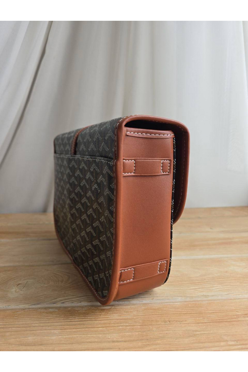 Designer Clothing Кожаная сумка Goyard Belvedere MM 27x21 см