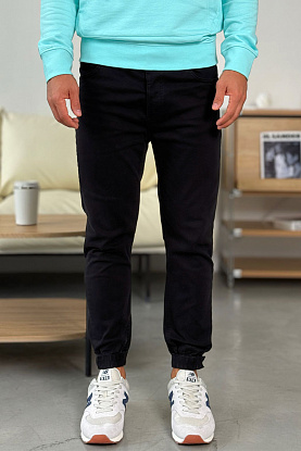 Мужские чёрные джоггеры compass-patch 