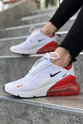 Кроссовки AM270 - White / Red