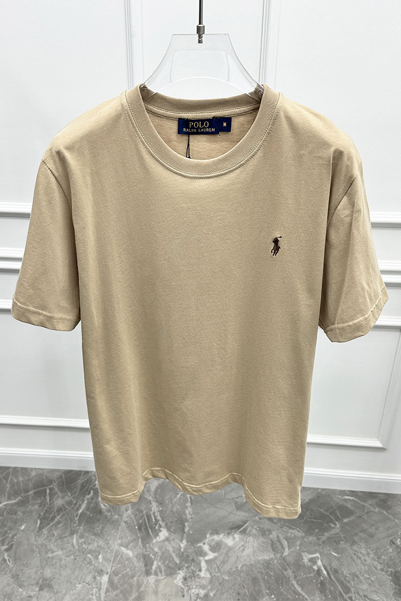 Polo Ralph Lauren Бежевая футболка basic
