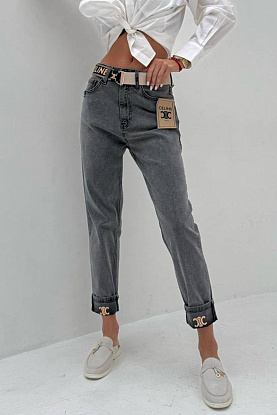 Женские синие джинсы Slouchy