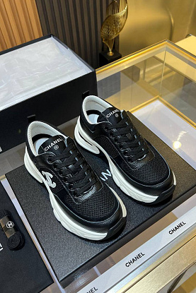 Женские кожаные кроссовки Premium - Black