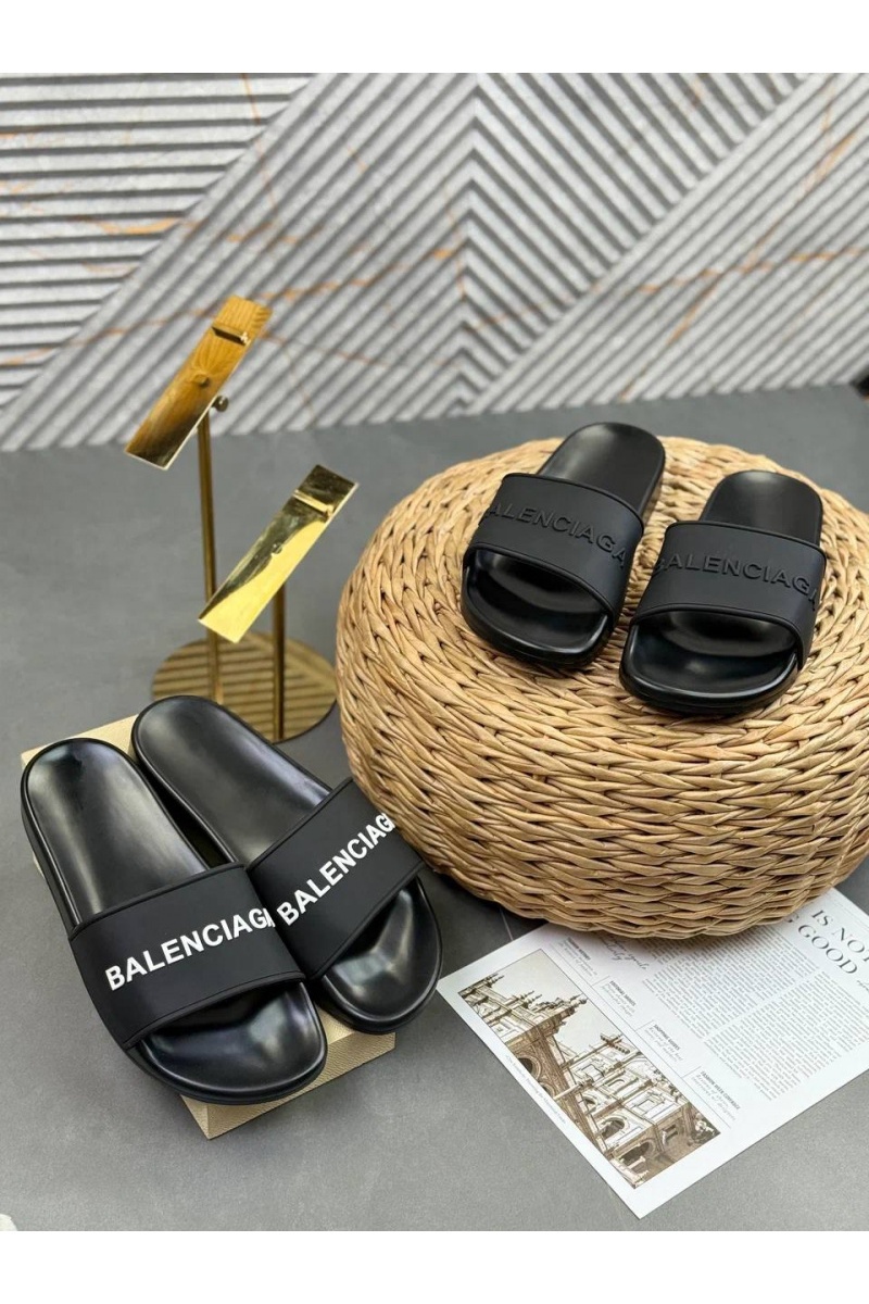Balenciaga Мужские шлёпанцы embossed-logo