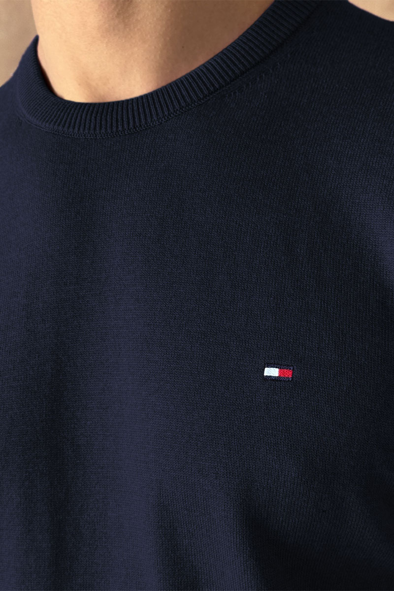 Tommy Hilfiger Мужская кофта тёмно-синего цвета logo-embroidered