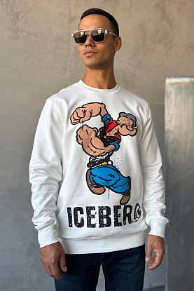 Свитшот белого цвета Popeye 