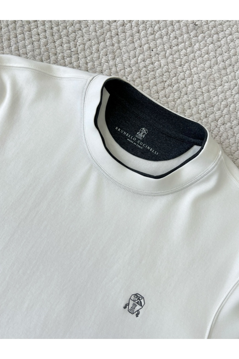 Designer Мужской белый лонгслив Premium