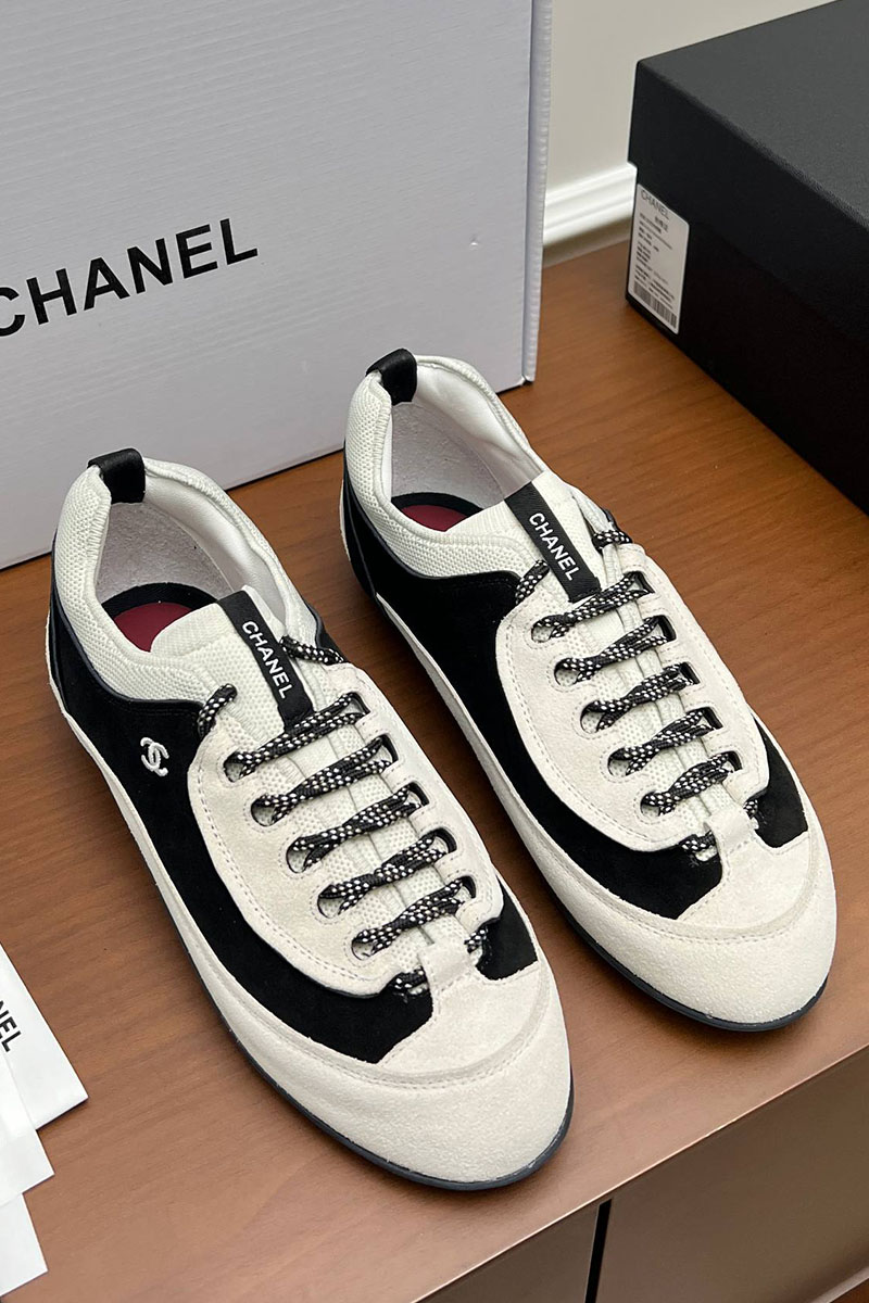Chаnеl Женские замшевые кроссовки premium