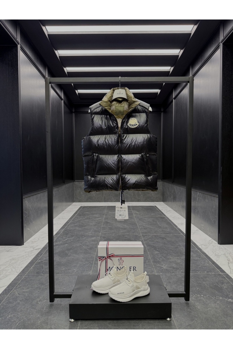Moncler Мужской чёрный жилет Lipsi