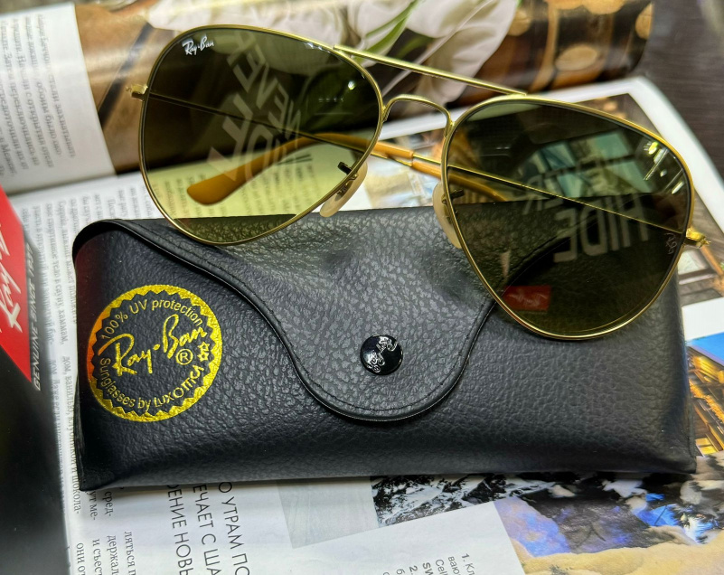 Ray Ban Солнцезащитные очки Aviator Large Metal