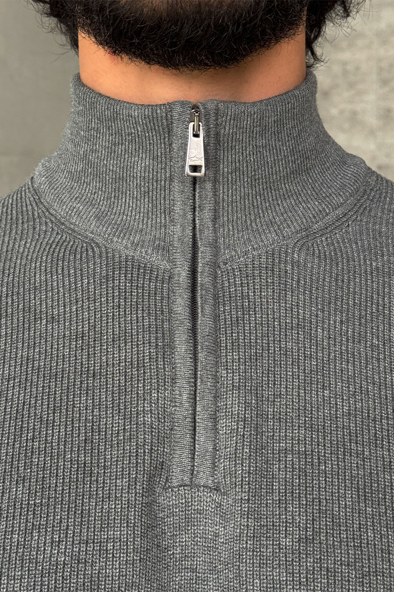 Paul & Shark Мужской серый джемпер zip-up