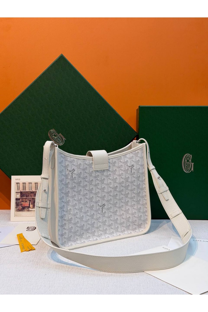 Designer Clothing Кожаная сумка Goyard Musette PM premium 28x22x10 см
