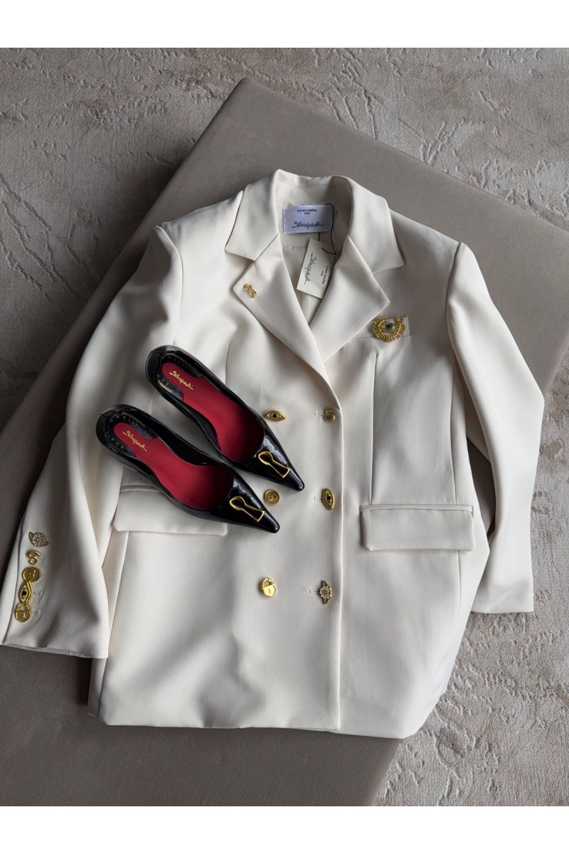 Schiaparelli Женский белый пиджак 