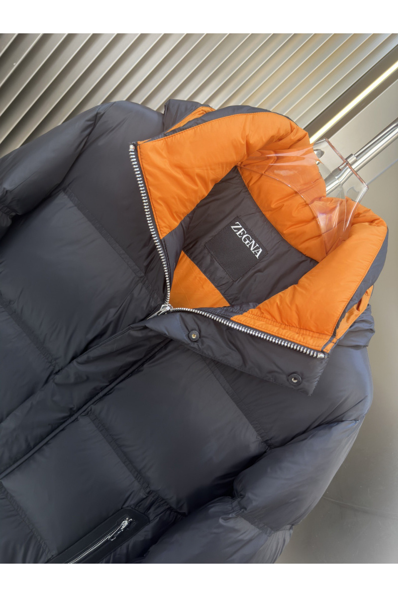 Zegna Мужской пуховик чёрного цвета
