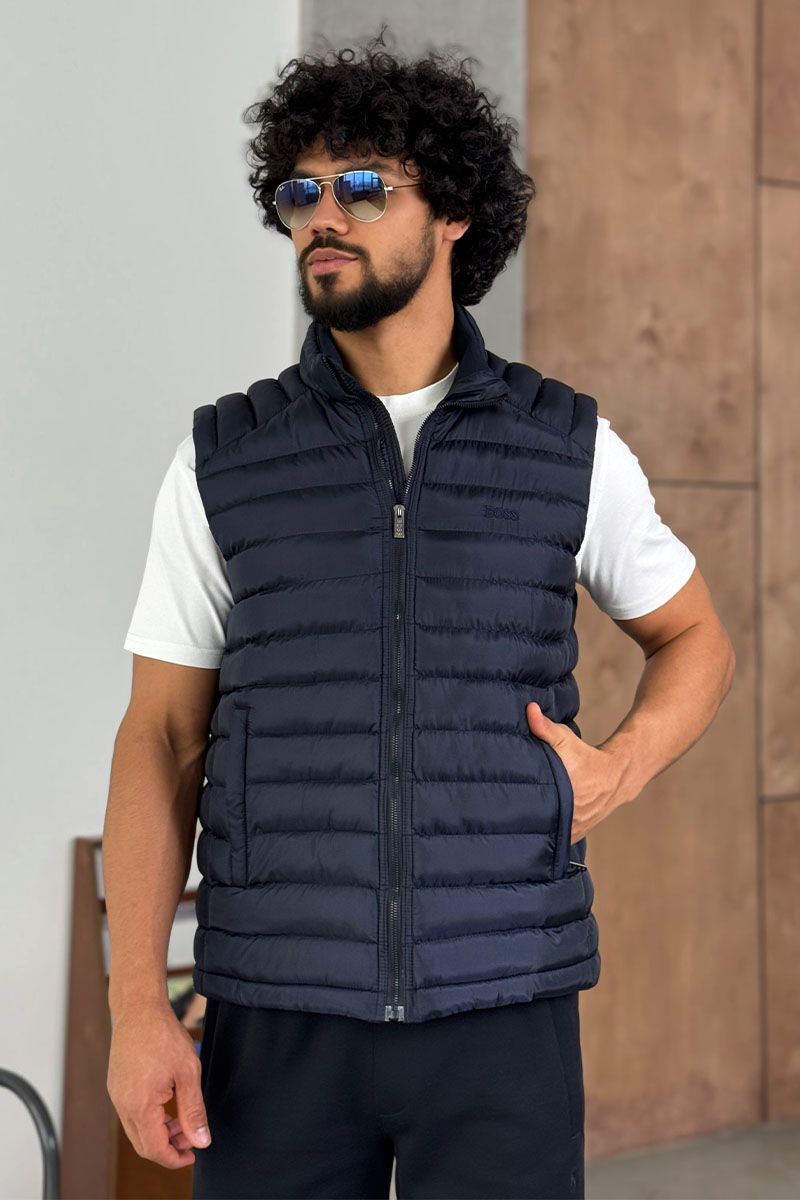 Hugо Воss Мужской синий жилет 