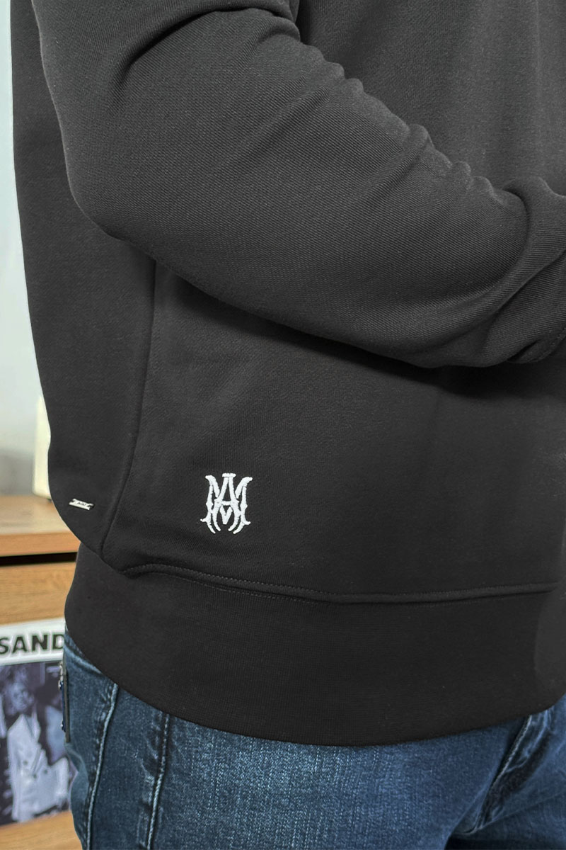 Amiri Мужской чёрный свитшот script embroidery