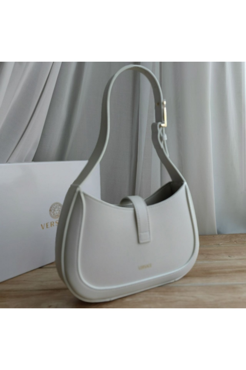Versace Кожаная сумка хобо Greca Goddess 25x14 см (3 расцветки)