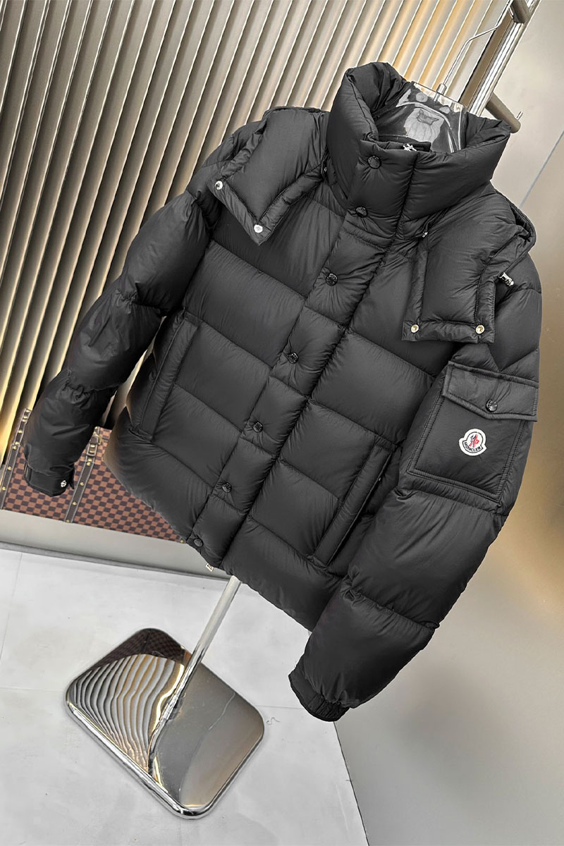 Moncler Мужской чёрный пуховик Vezere