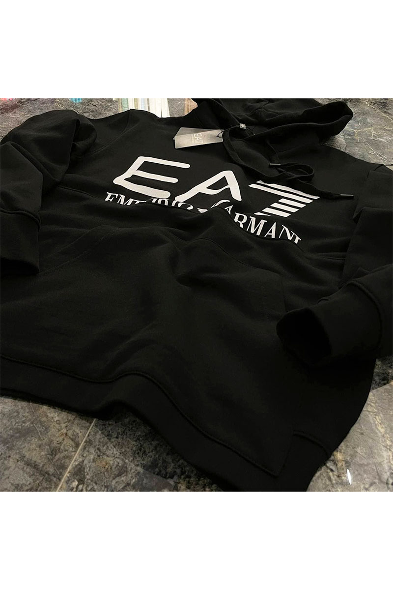EA7 Emporio Armani Классическое чёрное худи