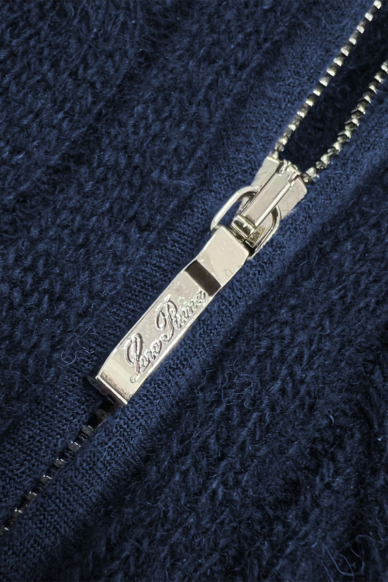 Loro Piana Кашемировый свитер Premium zip-neck - Navy 