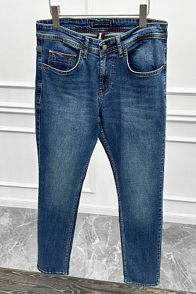 Мужские синие джинсы low-rise