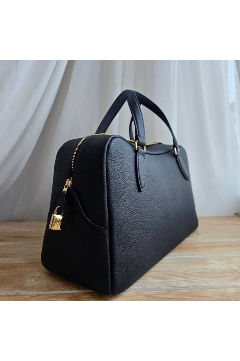 Loro Piana Кожаная сумка Medium Needle 39x23 см