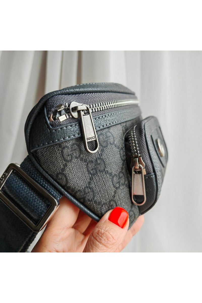 Gucci Сумка на пояс Interlocking G 23x12x2.5 см - Black