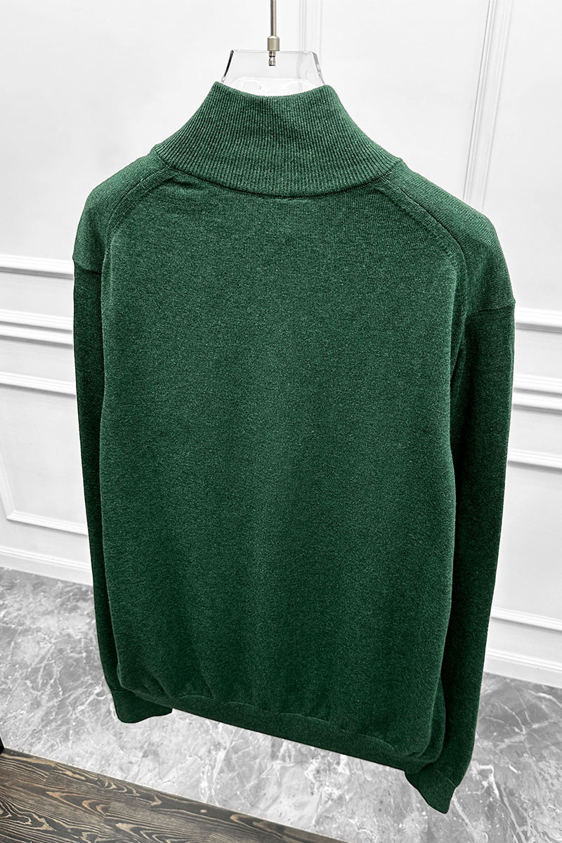 Hugо Воss Мужской джемпер quarter zip - Green