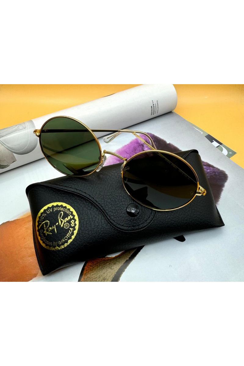 Ray Ban Солнцезащитные очки Oval Metal - Green
