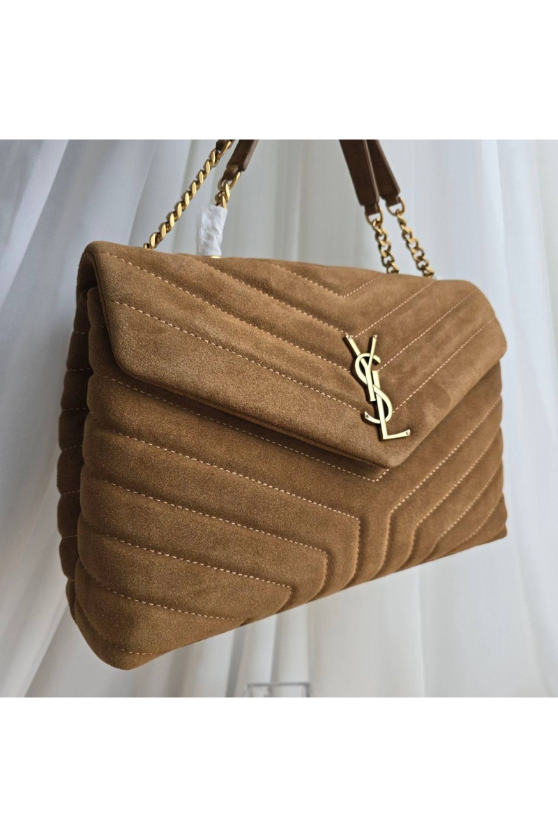 Yves Saint Laurent Замшевая сумка 32x23 см