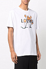 Белая оверсайз футболка Loewe
