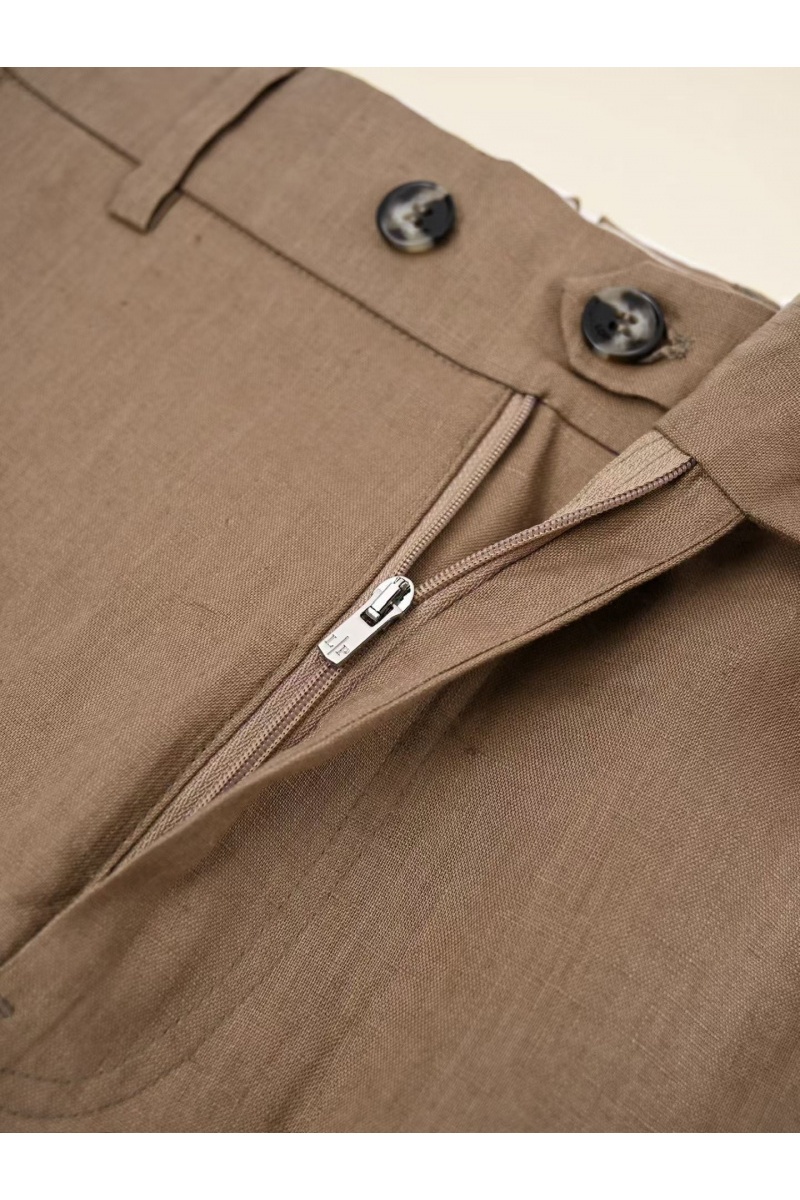 Loro Piana Мужские коричневые брюки premium