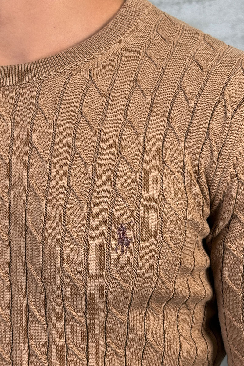 Polo Ralph Lauren Мужской джемпер cable-knit - Brown