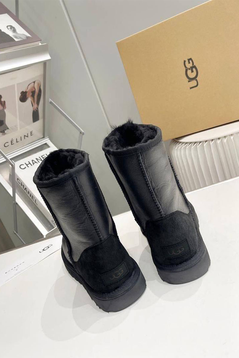 UGG Мужские чёрные ботинки Classic